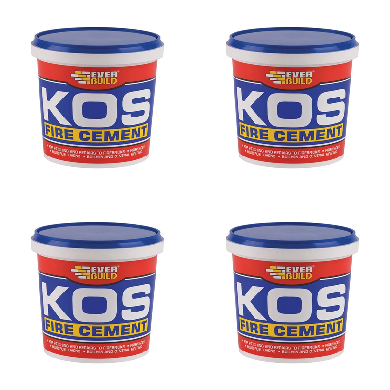 Everbuild Sika KOS Fire Cement Black 2kg - 484675