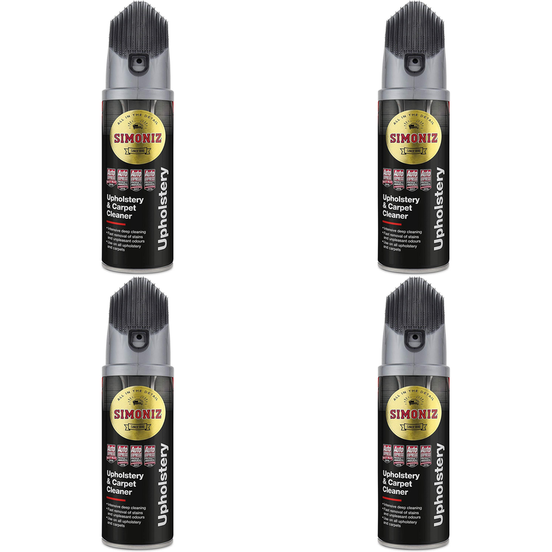 Simoniz Upholstery Cleaner Foam 400ml with Stain Remover Brush