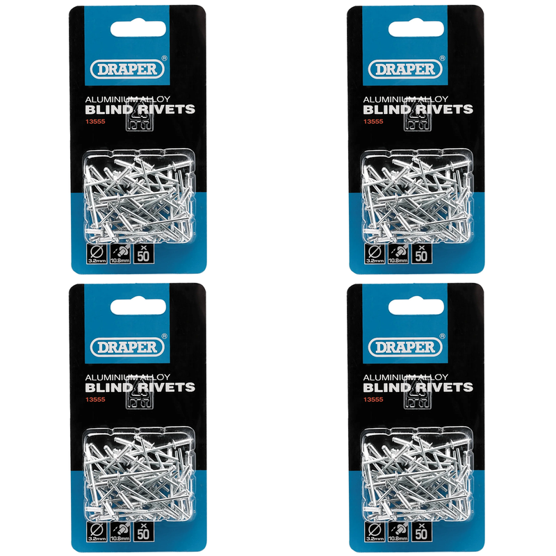 Draper Blind Rivets, 3.2mm - Pack of 50