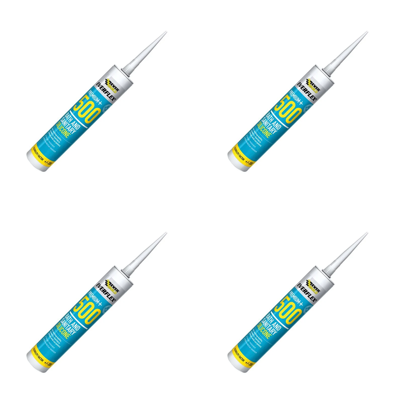 Everbuild Sika Bath & Sanitary Silicone White 310ml - 484842