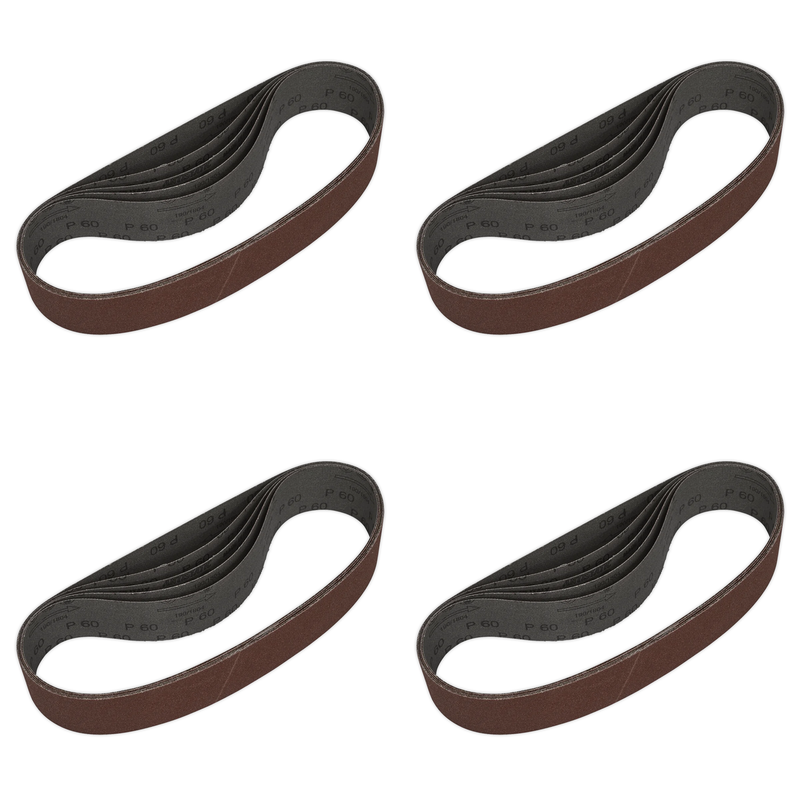 Sealey 50 x 686mm Sanding Belt 60Grit - Pack of 5 - SB006 Trade Quality