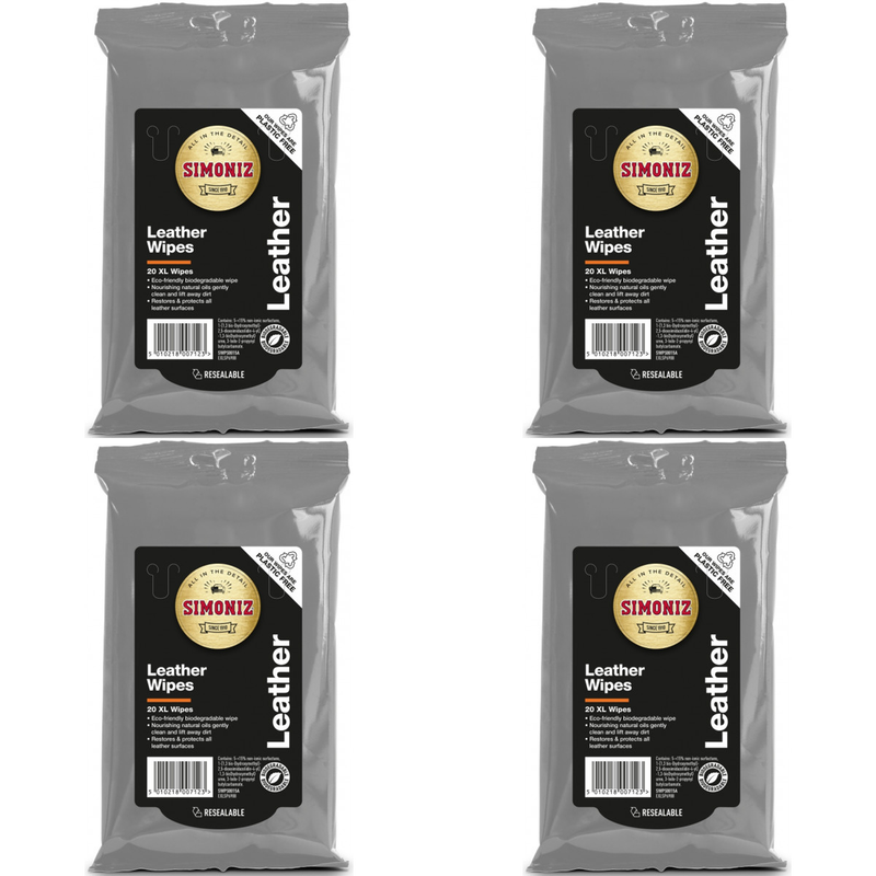 Simoniz Leather Wipes - Pack of 20