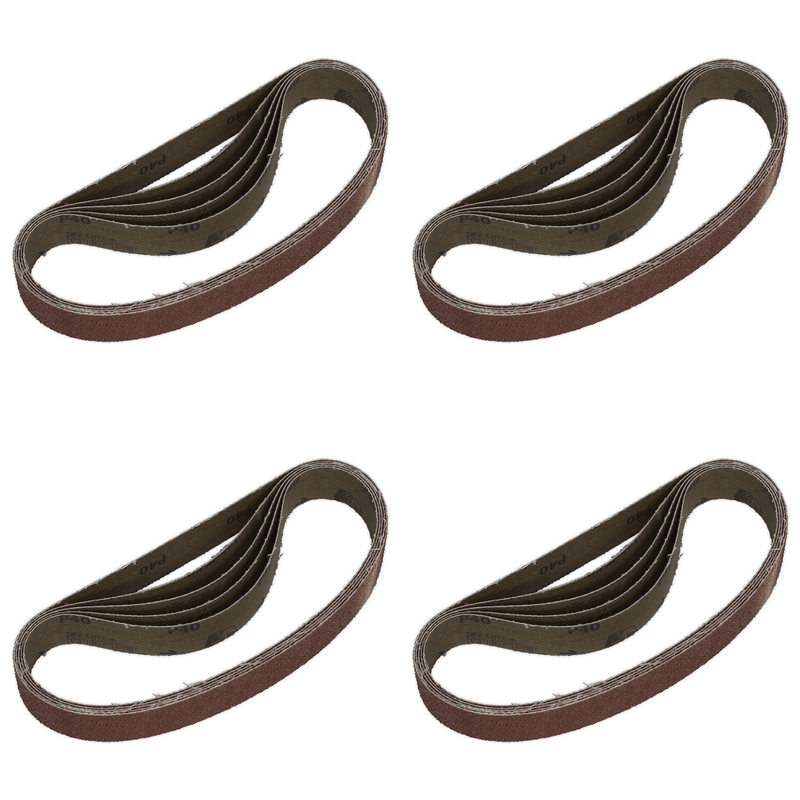 Sealey 30 x 540mm Sanding Belt 40Grit - Pack of 5 - SB009 Trade Quality