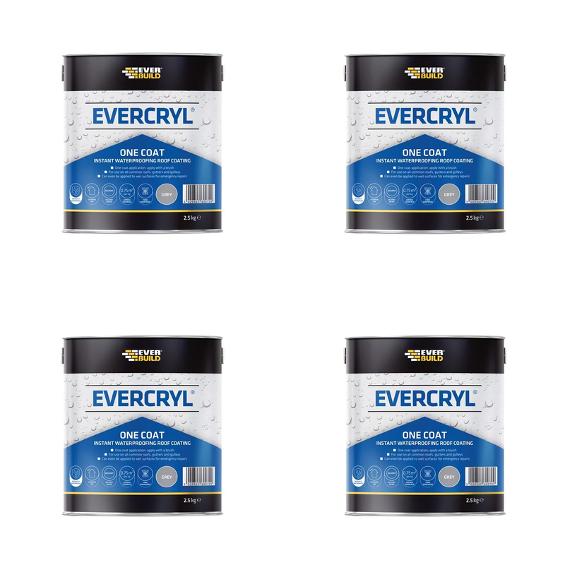 Everbuild Sika Evercryl® One Coat Grey 2.5kg - 851478