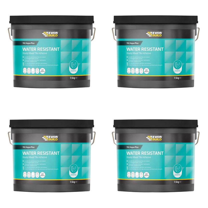 Everbuild Sika 702 Water Resistant Tile Adhesive 16kg/10 litre - 487072