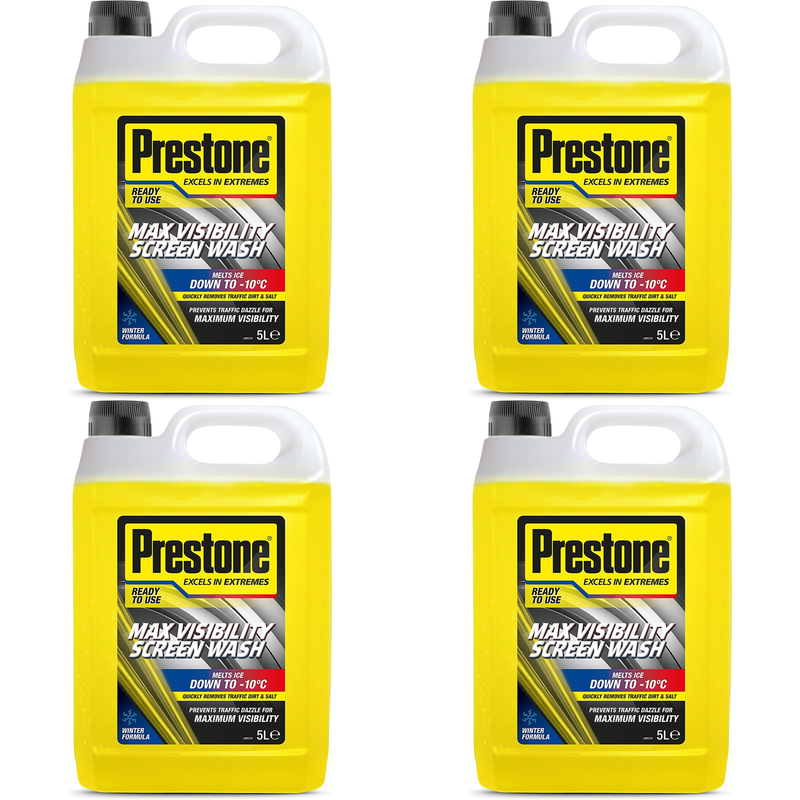 Prestone Windscreen Wash 5 Litre Max Visibility Winter Ready