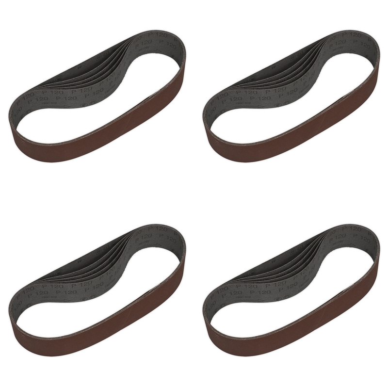 Sealey 50 x 686mm Sanding Belt 120Grit - Pack of 5 - SB005 Trade Quality