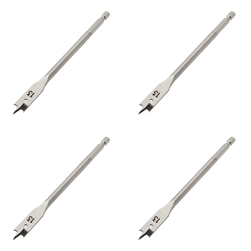 Draper Flat Wood Drill Bit, 13 x 152mm - Multi-Pack Options Available