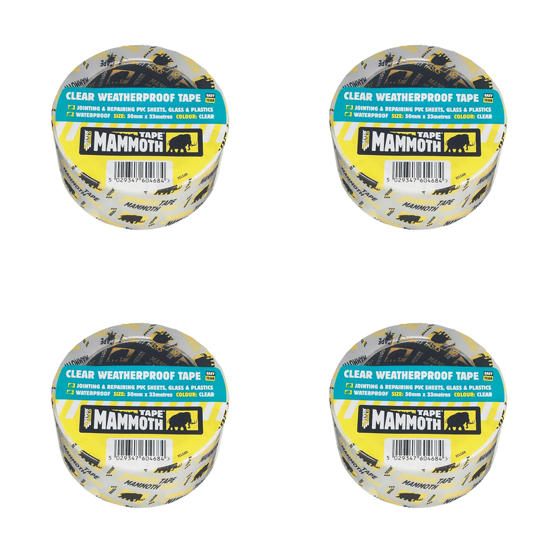 Everbuild Sika Mammoth Clear Waterproof Tape 50mm x 10m - 488634