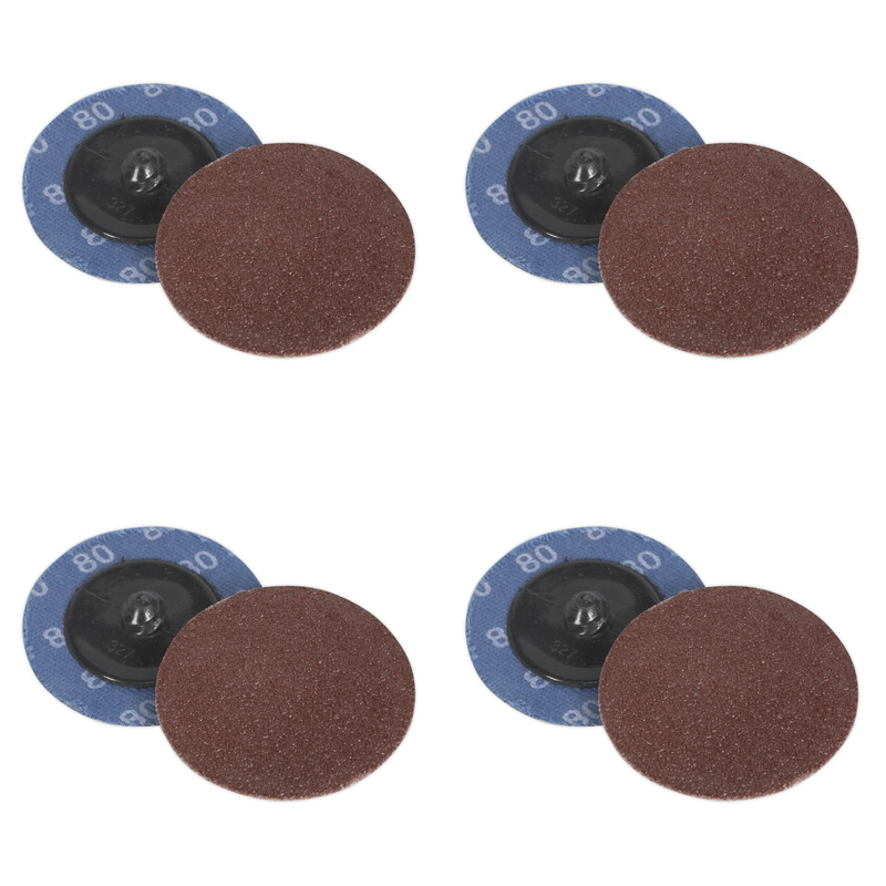 Sealey Sanding Disc 50mm 80Grit Pack of 10