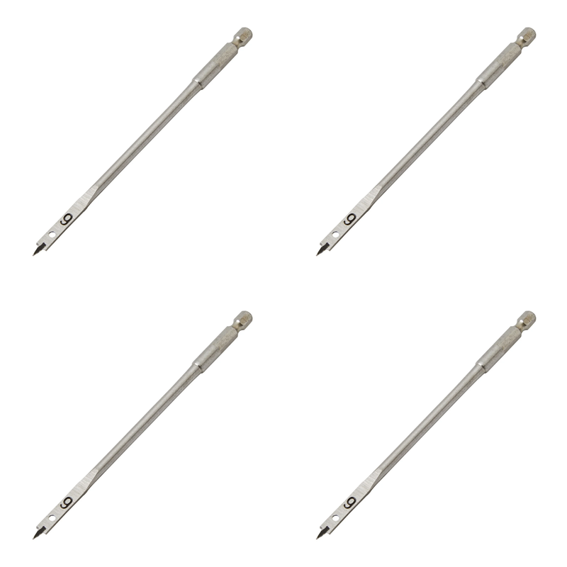 Draper Flat Wood Drill Bit, 6 x 152mm - Multi-Pack Options