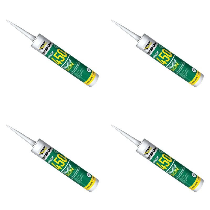 Everbuild Sika Everflex® 450 Builders Silicone Sealant White 300ml - 880245