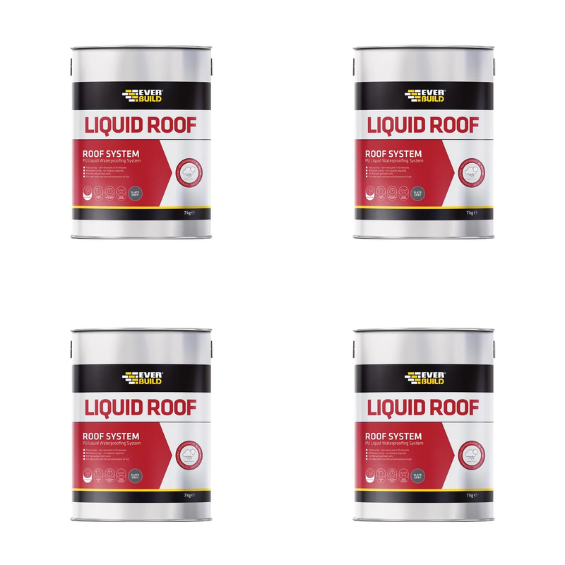 Everbuild Sika Aquaseal Liquid Roof Slate Grey 7kg - 511382