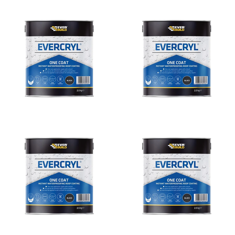 Everbuild Sika Evercryl® One Coat Black 2.5kg - 851572