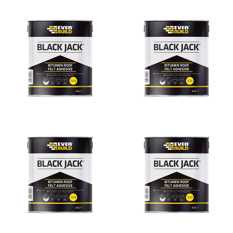 Everbuild Sika Black Jack® 904 Bitumen Roof Felt Adhesive 2.5 litre - 852651