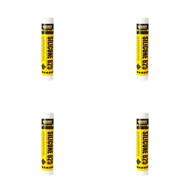 Everbuild Sika Tecnic Silicone 825 White 380ml - 467202