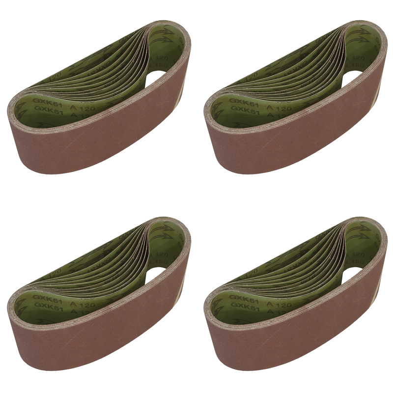 Worksafe® 100 x 610mm Sanding Belt 120Grit - Pack of 10 - WSB61120 Trade Quality