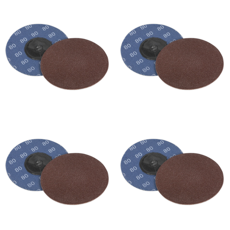 Sealey Sanding Disc 50mm 80Grit Pack of 10