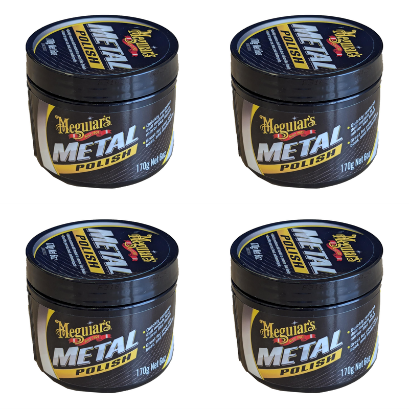 Meguiar's G1211600EU All Metal Polish 170g - Mirror-Bright Finish
