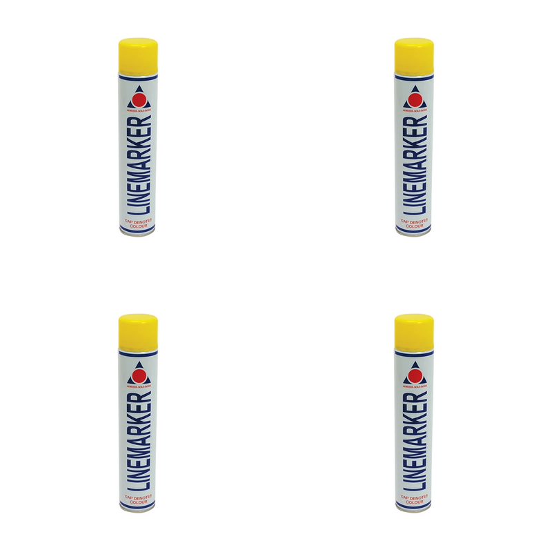 Aerosol 0900 Line Marking Spray Paint Yellow 750ml - 0900