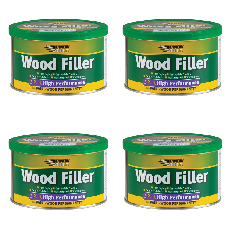 Everbuild Sika 2-Part High-Performance Wood Filler Redwood 500g - 481052