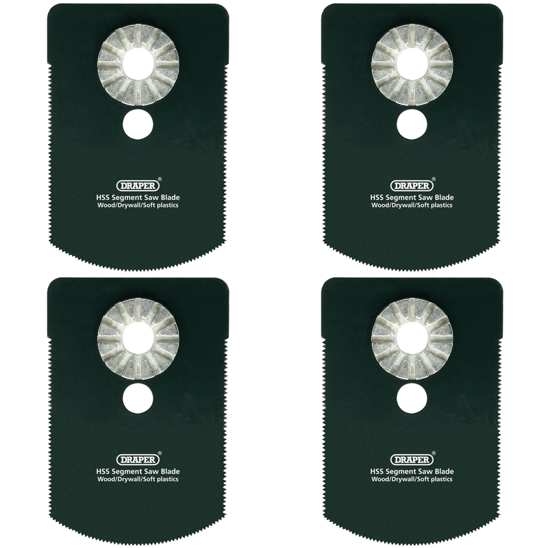 Draper HSS Segment Saw Blade, 66mm, 18tpi - Multi Pack Options