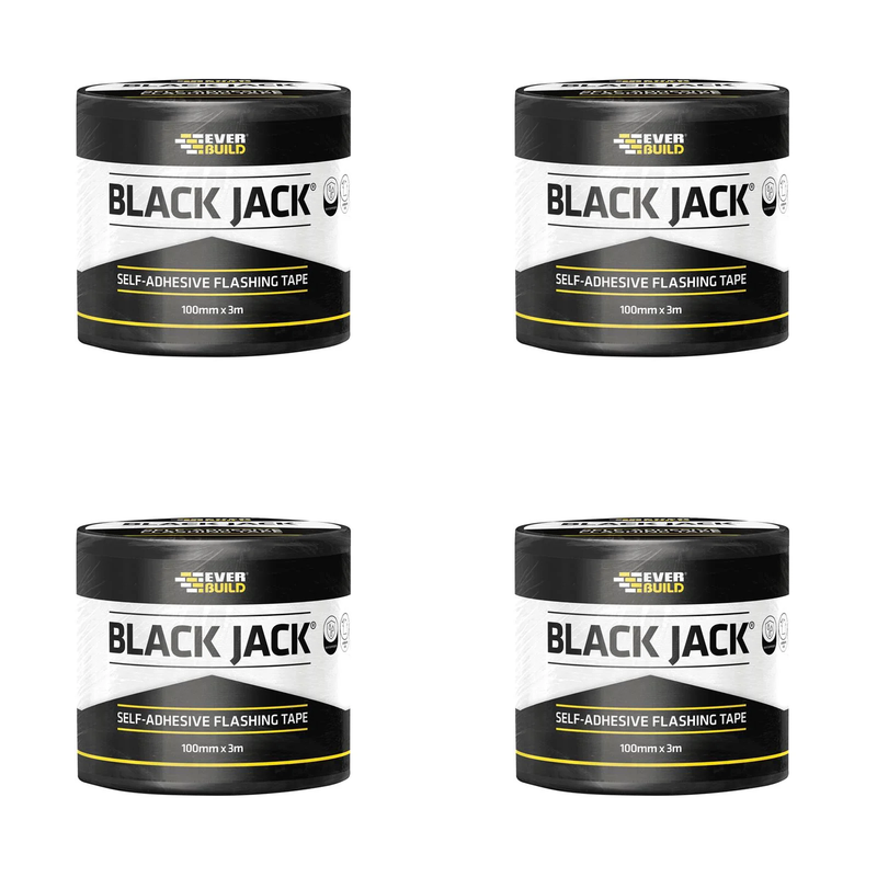 Everbuild Sika Black Jack Flashing Tape 100mm x 3m