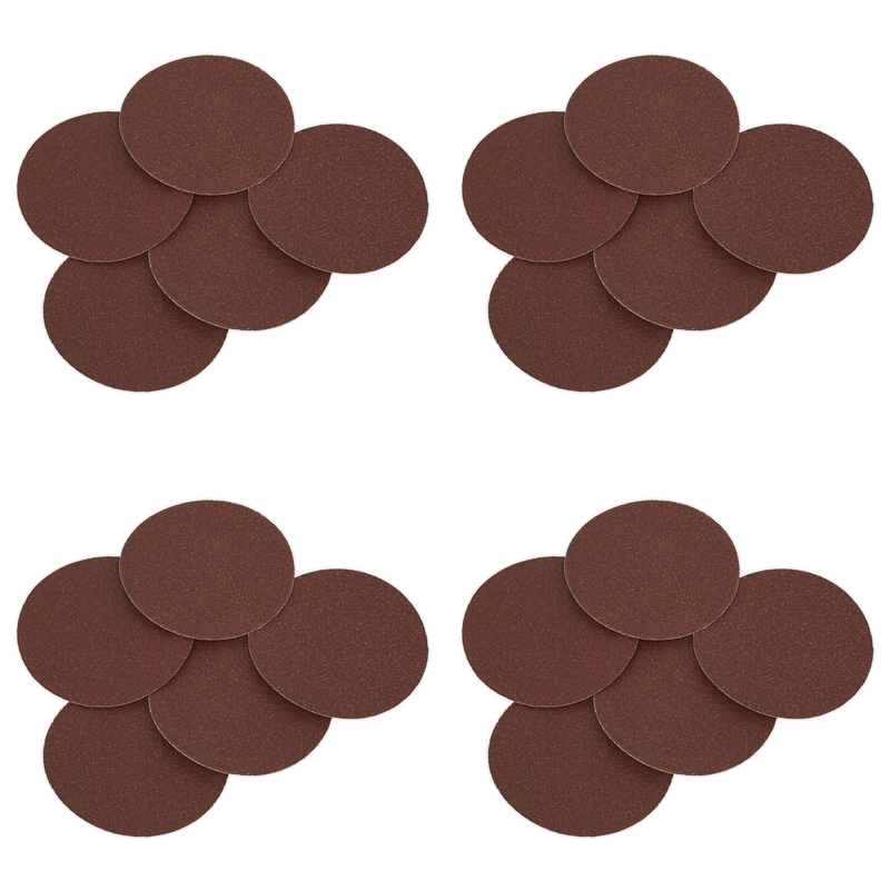 Sealey Adhesive Backed Sanding Disc 80Grit 125mm - Pack of 5 - SSD01 UK Stock