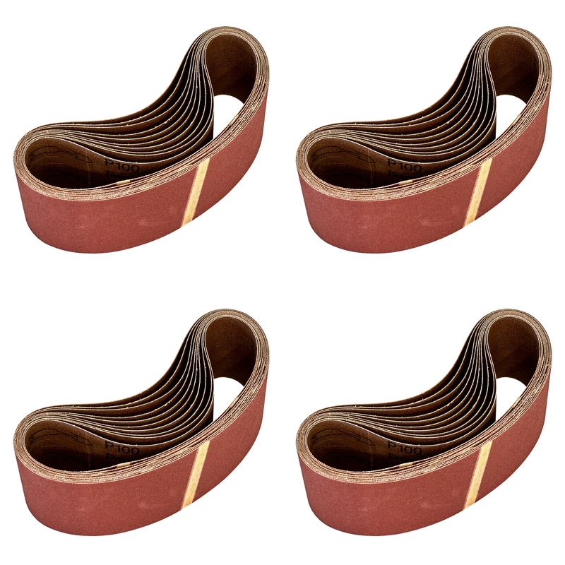 Worksafe® 75 x 533mm Sanding Belt 100Grit - Pack of 10 - WSB53100 Trade Quality