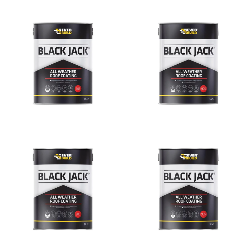 Everbuild Sika Black Jack® 905 All Weather Roof Coating 5 litre - 852567