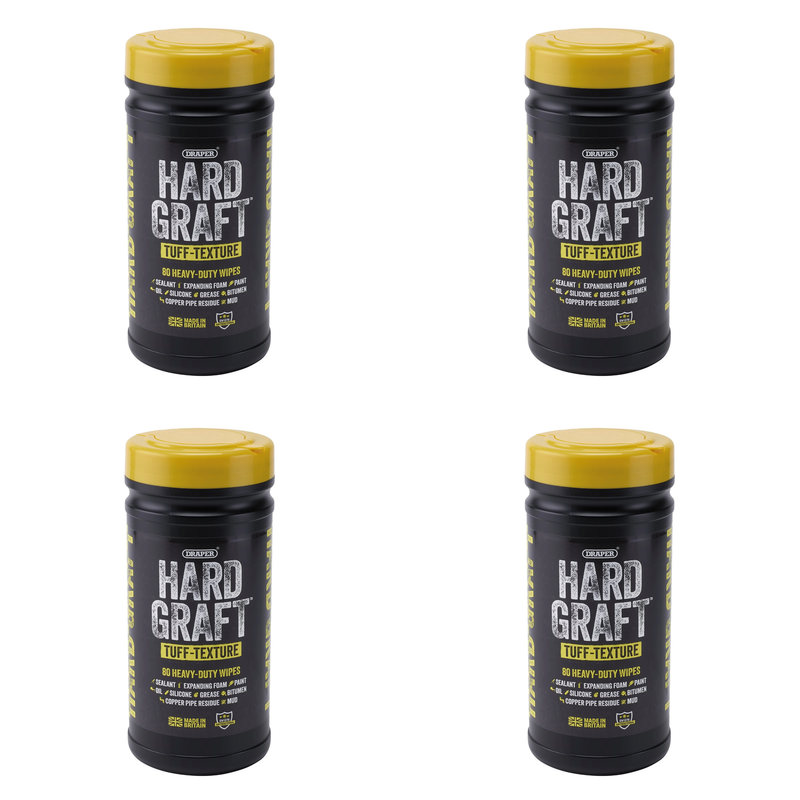 Hard Graft Multipurpose Tuff-Texture Wipes - Tub of 80