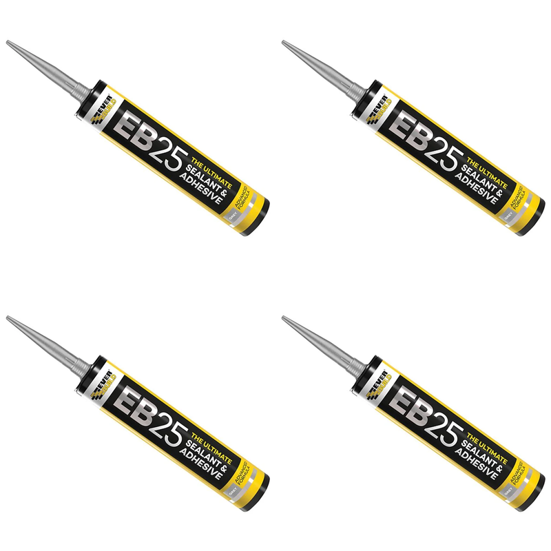 Everbuild Sika EB25 Hybrid Sealant Adhesive Grey 300ml - 605670