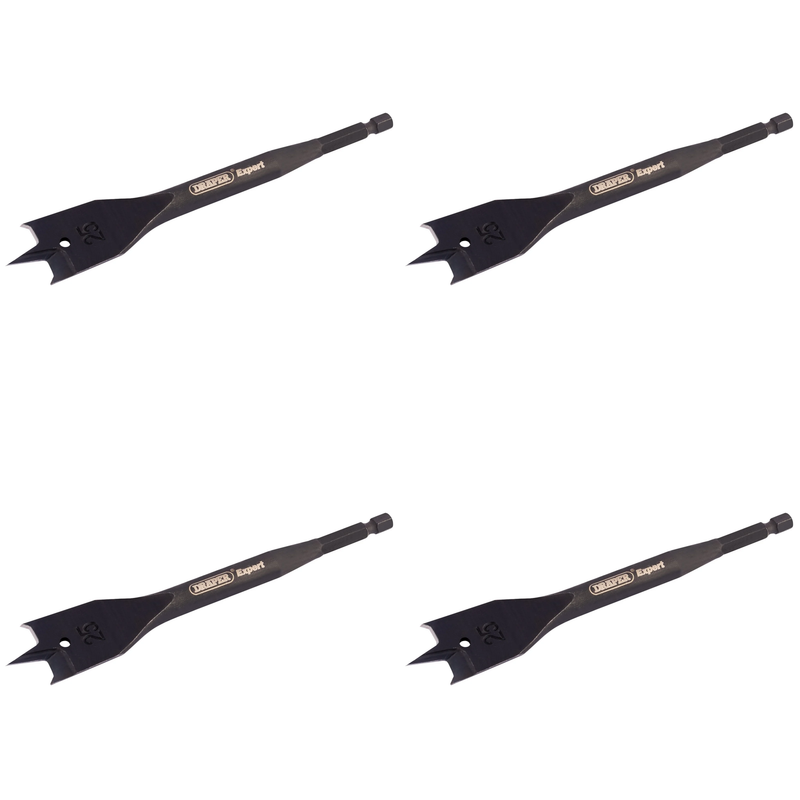 Draper Expert Flat Wood Bit - Multiple Sizes Available
