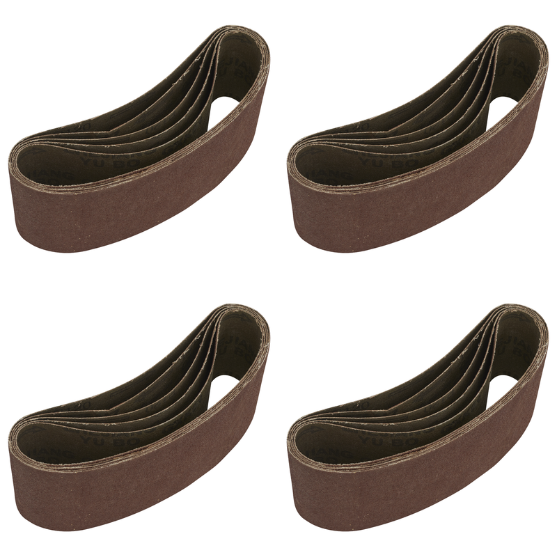 Sealey 76 x 457mm Sanding Belt 120Grit - Pack of 5 - SB120457 Trade Quality