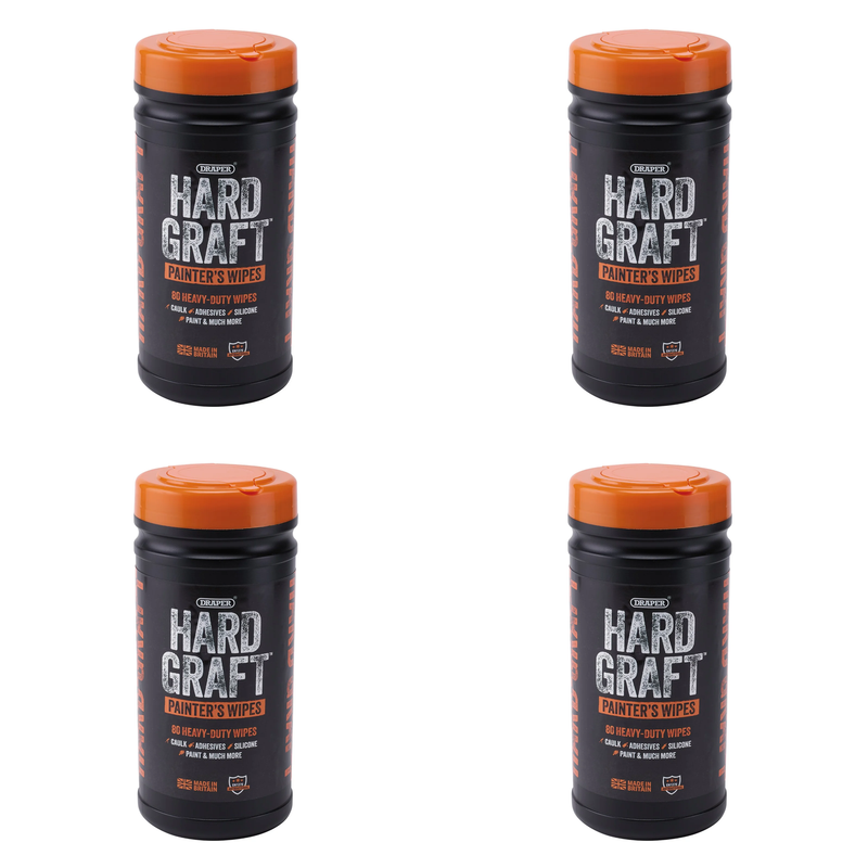 Hard Graft Painters Wipes Tub of 80 - Multi-Quantity Options