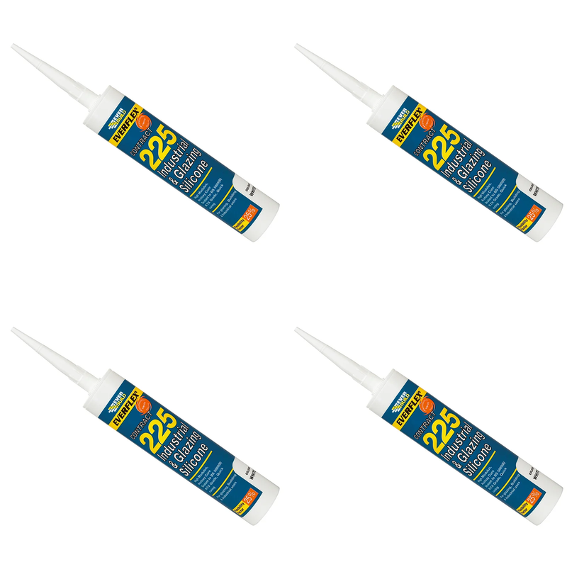 Everbuild Sika Everflex® 225 Industrial & Glazing Silicone Brushed Steel