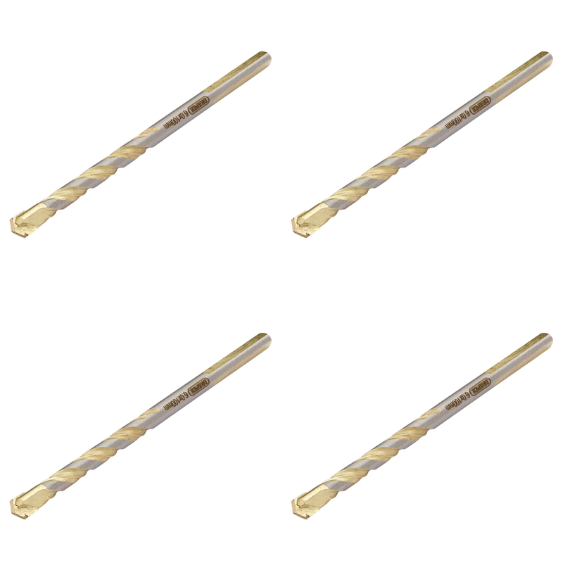 Draper Multi Construction TCT Drill Bit, 6mm - Versatile Length Options
