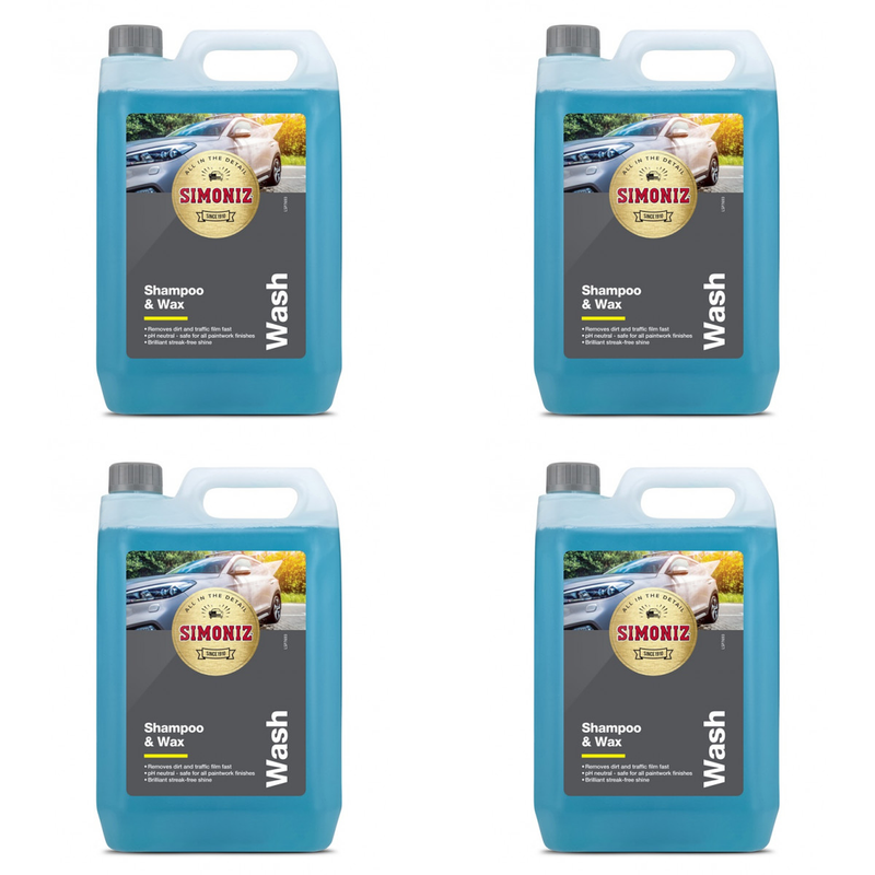 Simoniz Shampoo & Wax - 5 Litre PH Neutral Car Care