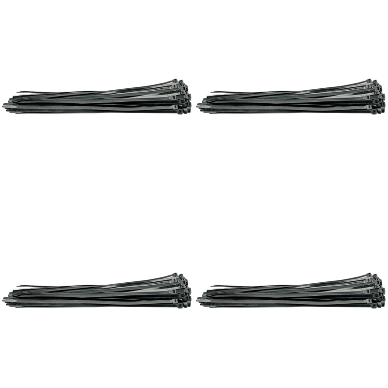 Draper Cable Ties, 7.6 x 400mm, Black - Multi-Pack Options