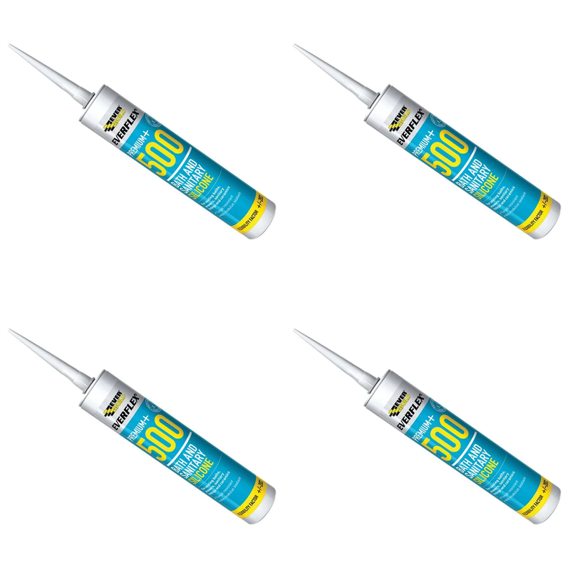 Everbuild Sika SIKASEAL SANITARY SILICONE TRANSPARENT 295ML - 907235
