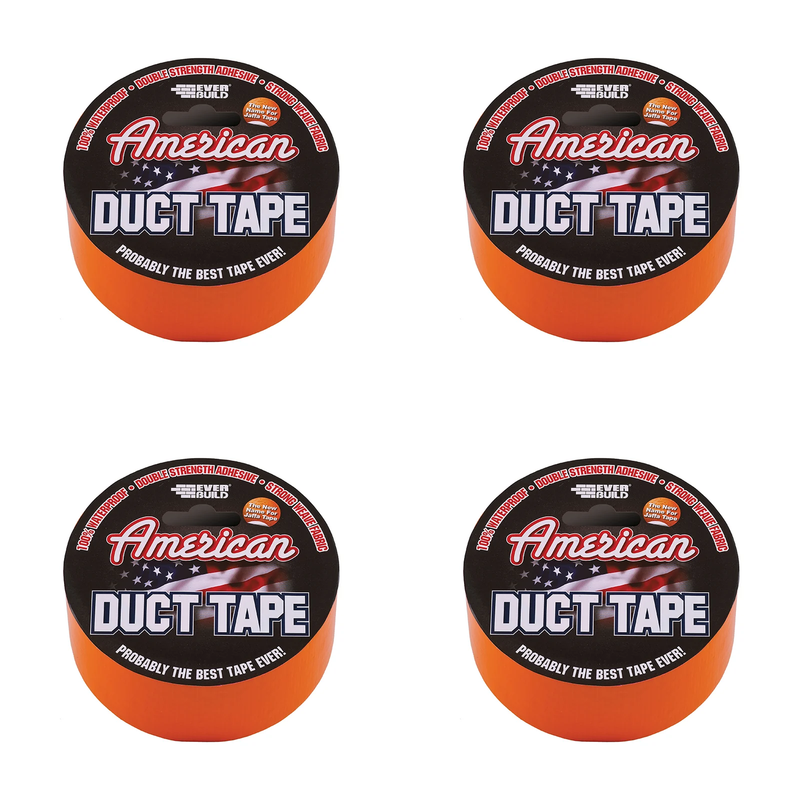 Everbuild Sika American Duct Tape 50mm x 25m Orange - 487240