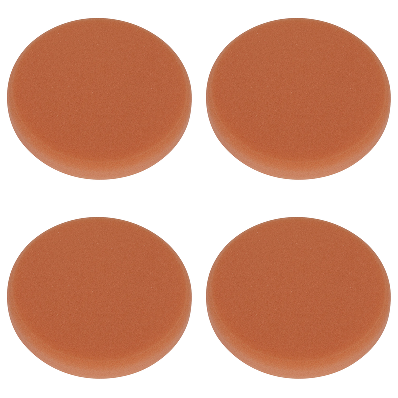 Sealey Hook-and-Loop Buffing & Polishing Foam Head 150 x 25mm - Orange/Firm