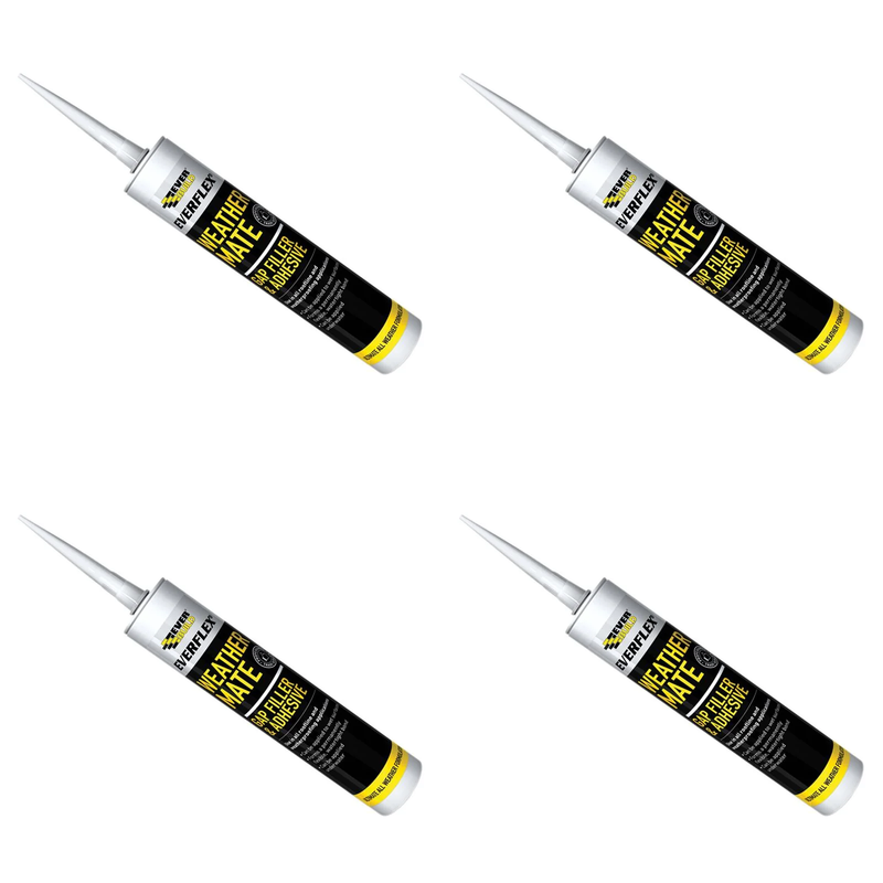 Everbuild Sika Weather Mate Multi-Use Gap Filler & Adhesive Black 295ml