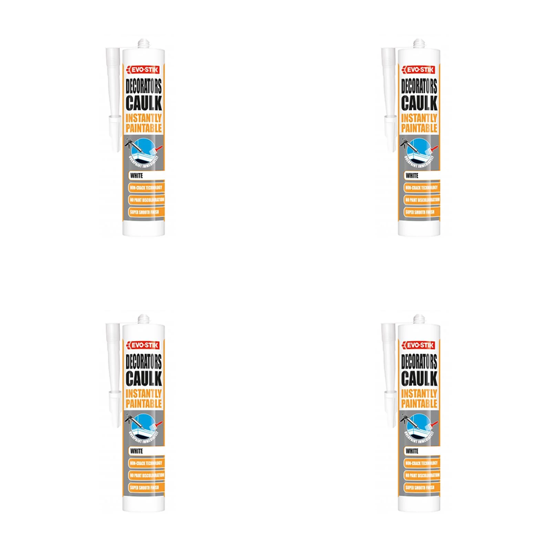 Evo-Stik Decorators Caulk Instantly Paintable White 310ml - 30610007