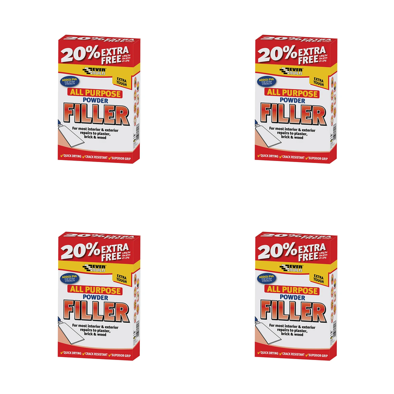 Everbuild Sika All Purpose Powder Filler 1.5kg + 20% Free - 480443