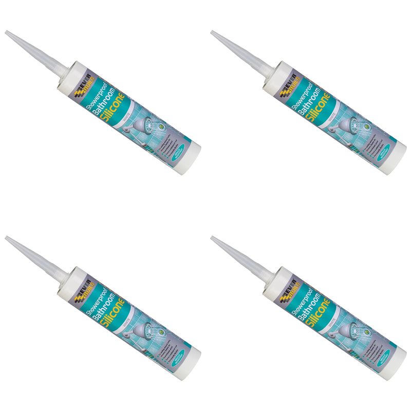 Everbuild Sika Showerproof Bathroom Silicone White C3 - 467063