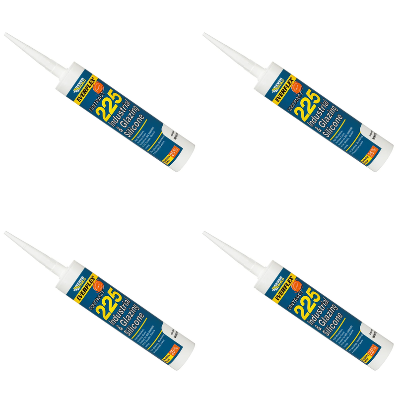 Everbuild Sika Everflex® 225 Industrial & Glazing Silicone Black 295ml