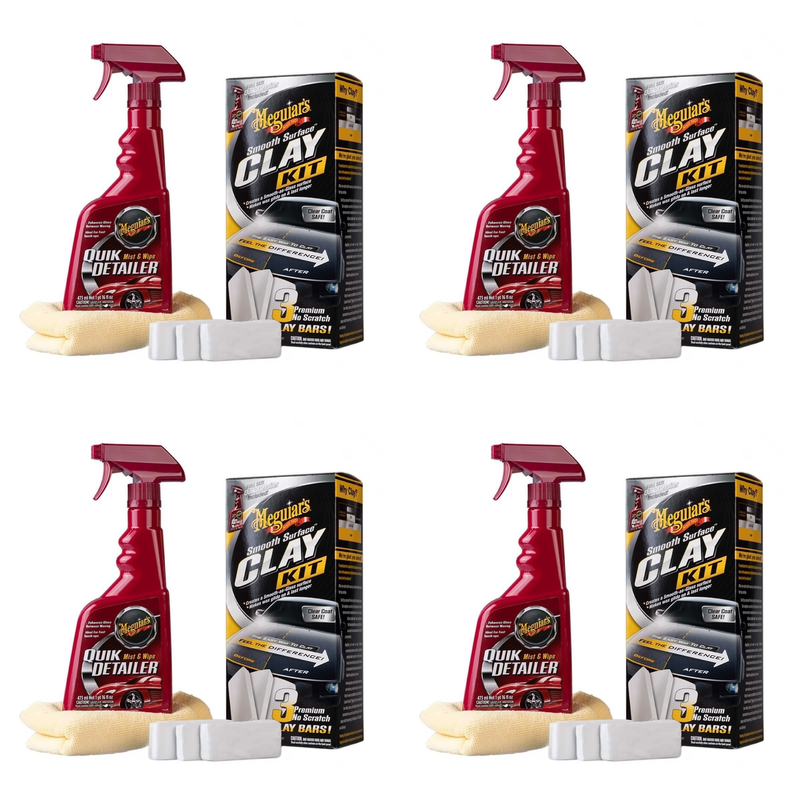 Meguiar's G191700EU Smooth Surface Clay Kit with Quik Detailer