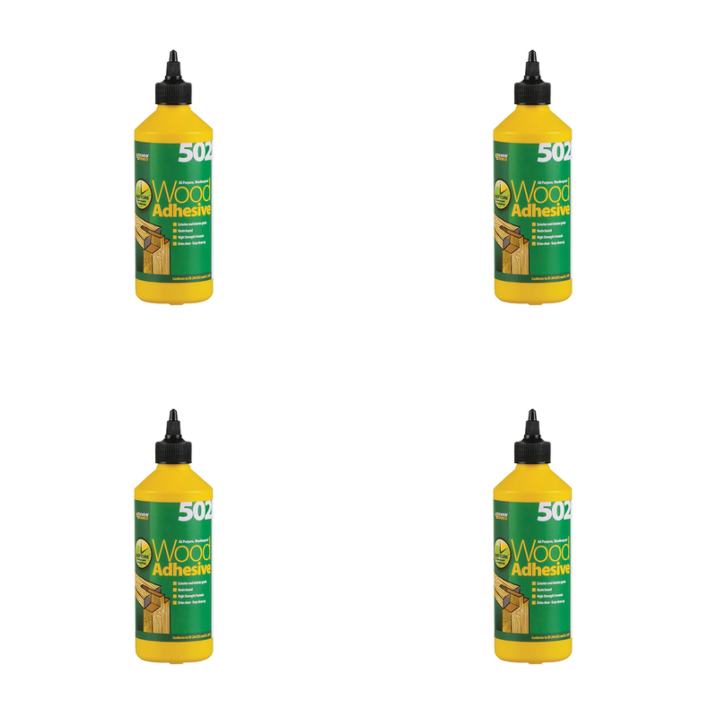 Everbuild Sika 502 All Purpose Waterproof Wood Adhesive 500ml - 482247