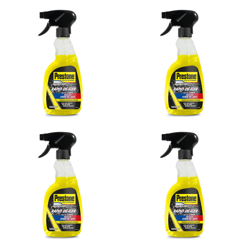 Prestone De-Icer Trigger Spray 500ml - Melts Ice to -40°C